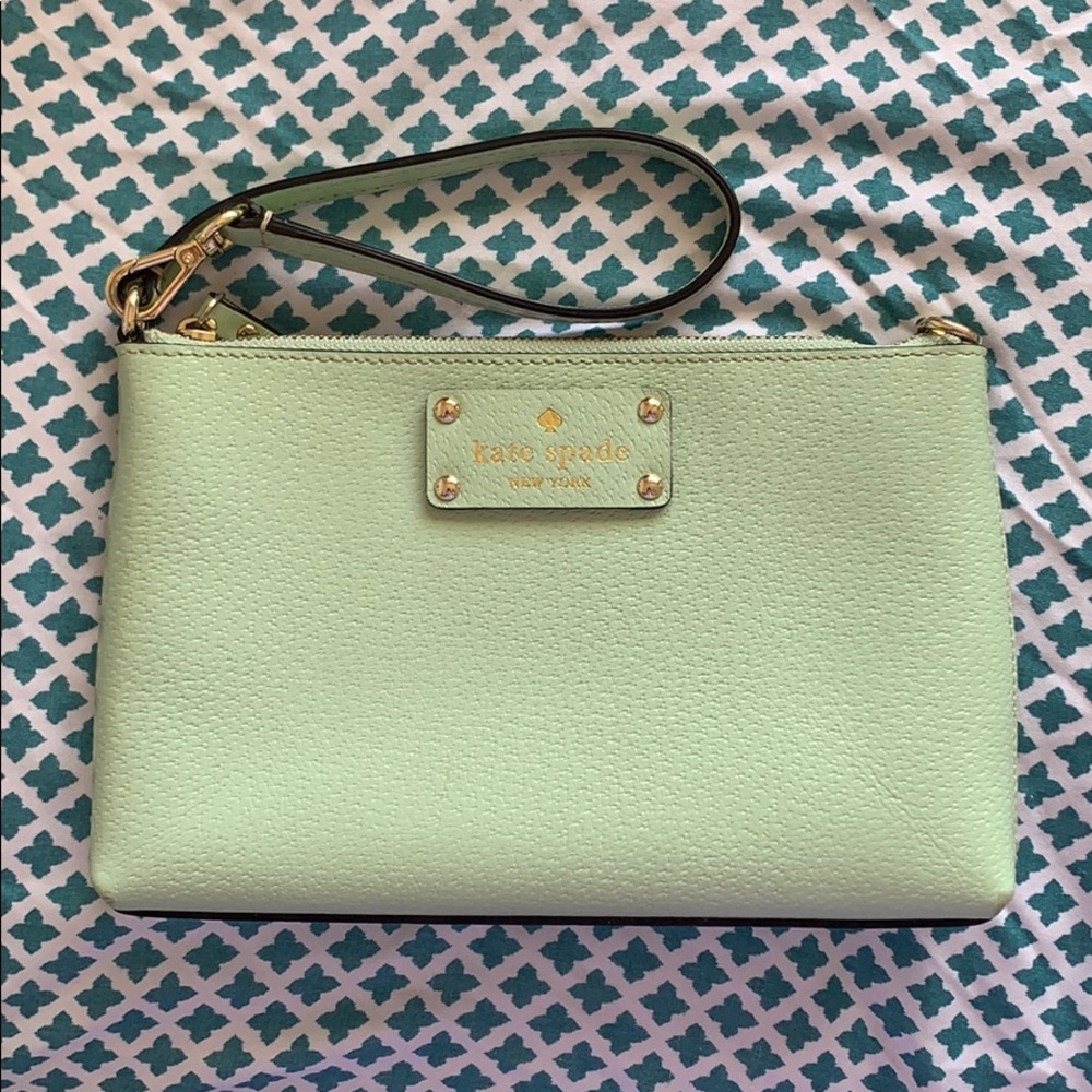 Kate Spade Mint Wristlet Purse